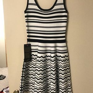 Black and white day dress... Bebe